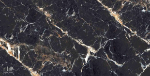 Керамогранит NT Ceramic Marmo Black Lamos High Glossy арт. NTT99529P (60x120) полированная